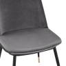 Стул Мелисса велюр темно-серый 2 шт