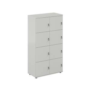 SG.819.SH.SH / Локер 8 ячеек 800х400х1483 / корпус: серый бархат; фасады: серый бархат
