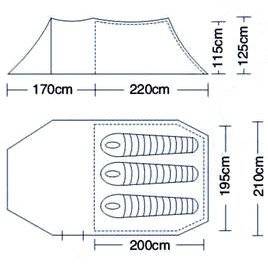 Палатка Campack Tent Field Explorer 3 Палатка Campack Tent Field Explorer 3