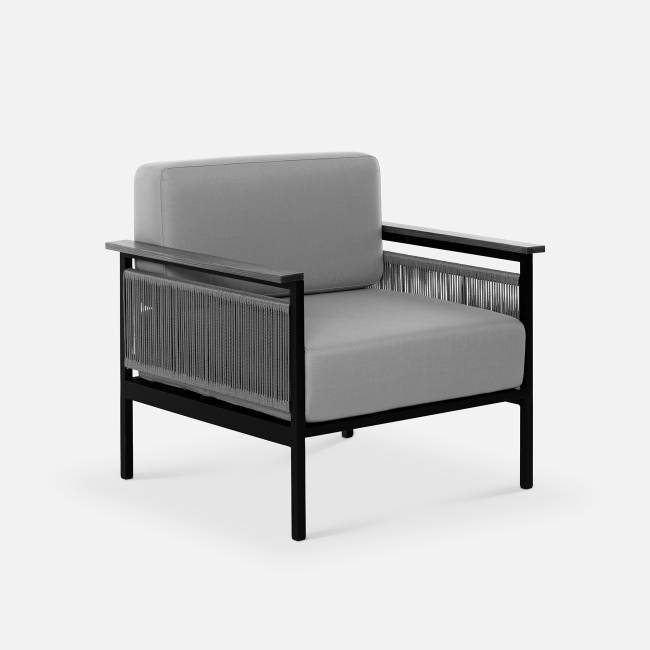 Кресло Ratio rotang (с упаковкой) Чёрный металлик, RAL 9005, Zimmy 296