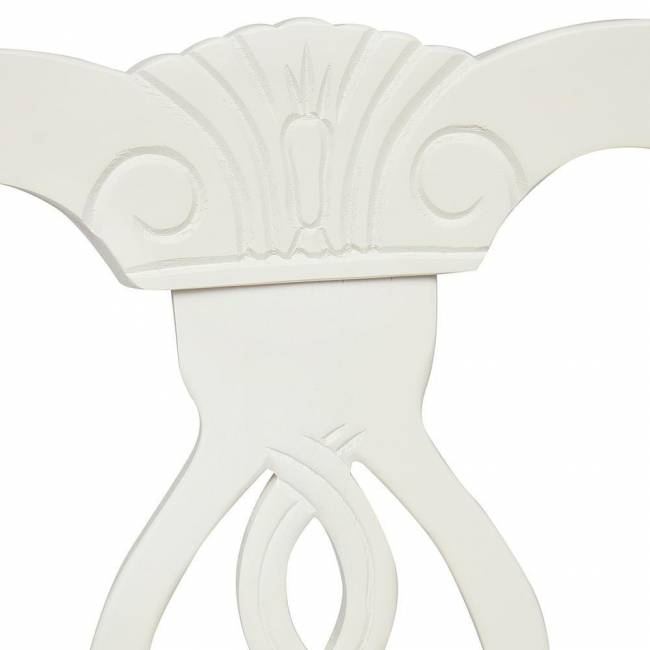Стул - Афродита/ Aphrodite дерево гевея, 46х54х99см, Ivory white, ткань кремовая с рисунком (3321) (Комплект из 2 шт.) Ivory white, ткань кремовая с рисунком (3321) дерево гевея