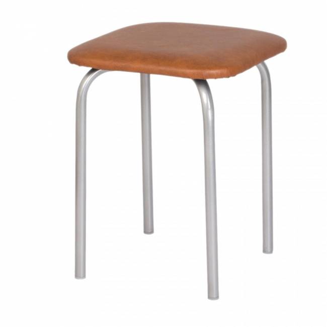 Табурет Классика-3 (квадратное сиденье), коричневый