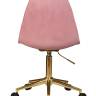 Набор 2 шт Офисное кресло для персонала DOBRIN MONTY GOLD, розовый велюр (MJ9-32)