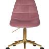 Набор 2 шт Офисное кресло для персонала DOBRIN MONTY GOLD, розовый велюр (MJ9-32)