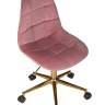 Набор 2 шт Офисное кресло для персонала DOBRIN MONTY GOLD, розовый велюр (MJ9-32)