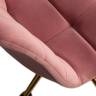 Набор 2 шт Офисное кресло для персонала DOBRIN MONTY GOLD, розовый велюр (MJ9-32)