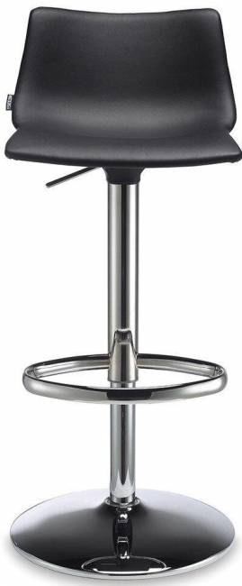 Стул барный металлический с обивкой Day Up Pop хром 440х490х700-1000 мм