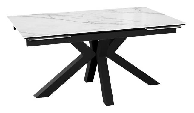 Стол DikLine SFE140 Керамика Tianshan White (белый полуглянец)/подстолье черное/опоры черные (2 уп.) Стол DikLine SFE140 Керамика Tianshan White (белый полуглянец)/подстолье черное/опоры черные (2 уп.)