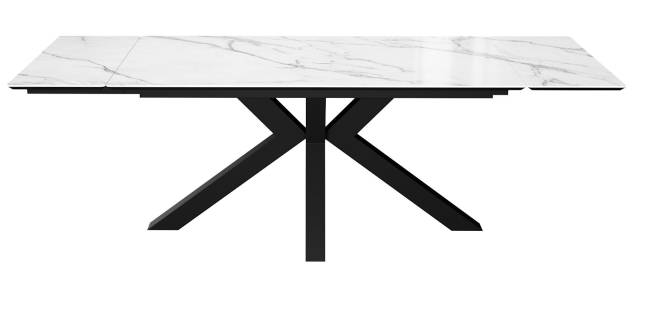 Стол DikLine SFE140 Керамика Tianshan White (белый полуглянец)/подстолье черное/опоры черные (2 уп.) Стол DikLine SFE140 Керамика Tianshan White (белый полуглянец)/подстолье черное/опоры черные (2 уп.)
