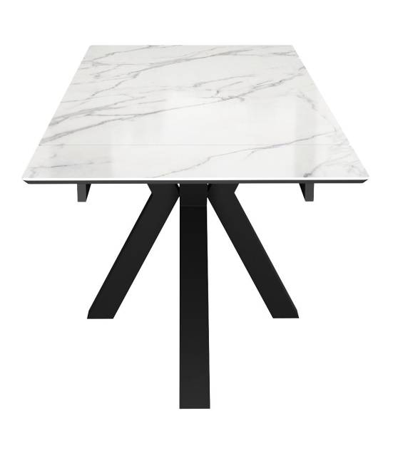 Стол DikLine SFE140 Керамика Tianshan White (белый полуглянец)/подстолье черное/опоры черные (2 уп.) Стол DikLine SFE140 Керамика Tianshan White (белый полуглянец)/подстолье черное/опоры черные (2 уп.)