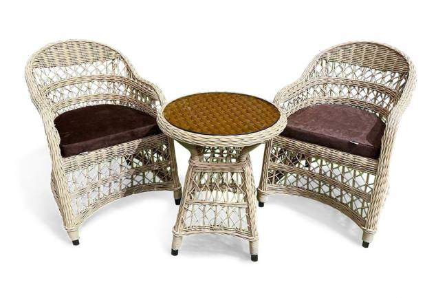 Комплект плетеной мебели МОККА LORETO, бежевый