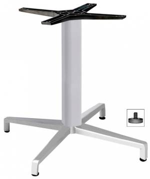 Подстолье металлическое Maxi Domino серебро 720х720х500 мм