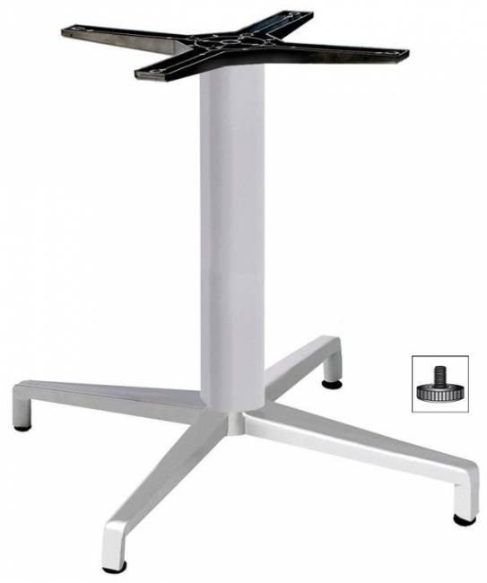 Подстолье металлическое Maxi Domino серебро 720х720х500 мм