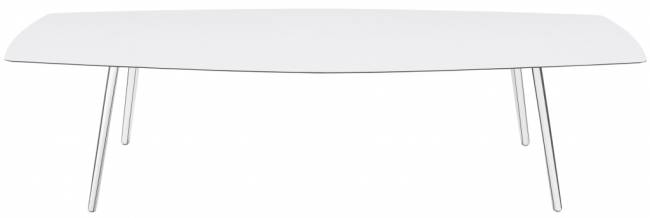 Стол ламинированный Squid алюминиевый, белый 2990х1290х730 мм