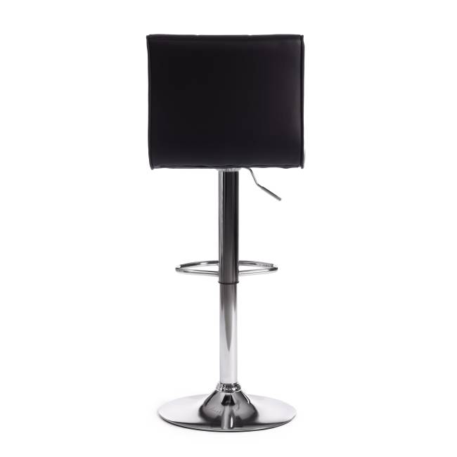 Стул барный BARBER (mod. KY711D) металл/экокожа, 43*50*92-103 см, черный/хром (Комплект из 2 шт.) черный металл/экокожа