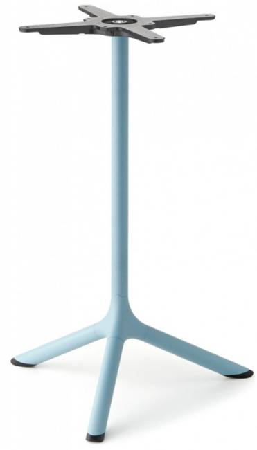 Стол ламинированный обеденный Tripe голубой, белый мрамор Каррара Ø700х740 мм Стол ламинированный обеденный Tripe голубой, белый мрамор Каррара Ø700х740 мм