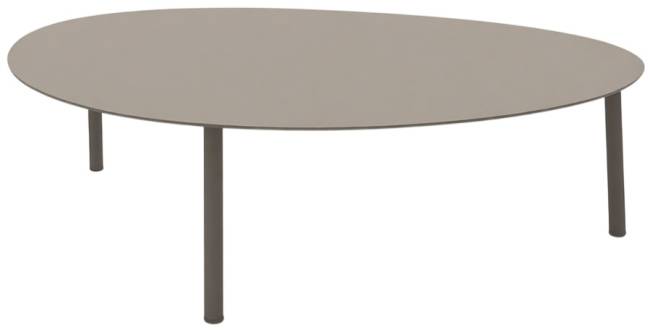 Столик металлический кофейный Island тортора 1000х700х340 мм