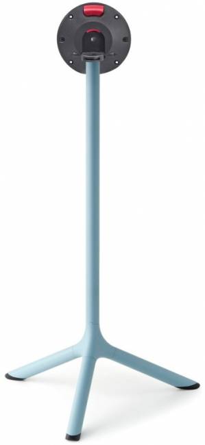 Стол ламинированный барный складной Tripe Folding голубой, белый Ø600х1100 мм