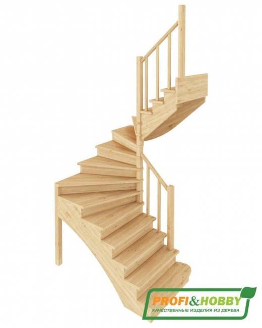 Деревянная лестница К-103м