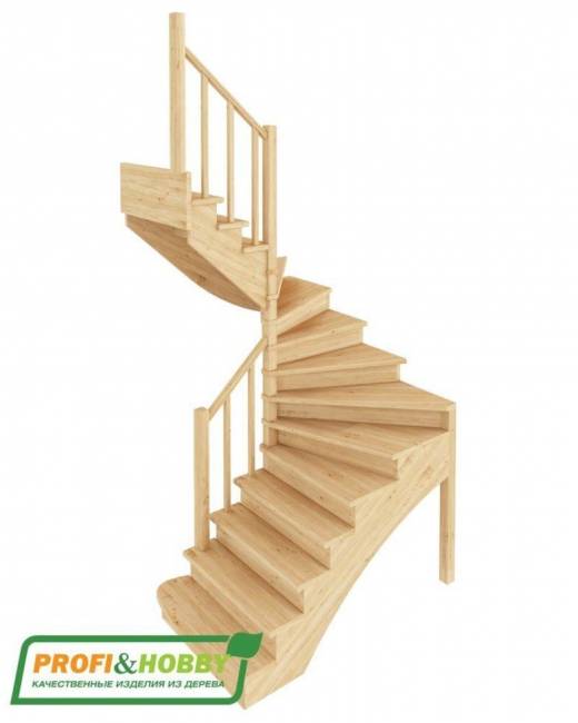 Деревянная лестница К-103м