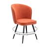 Стул DikLine 348 поворотный P09/L05 терракотовый, ножки черные