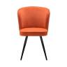 Стул DikLine 348 поворотный P09/L05 терракотовый, ножки черные