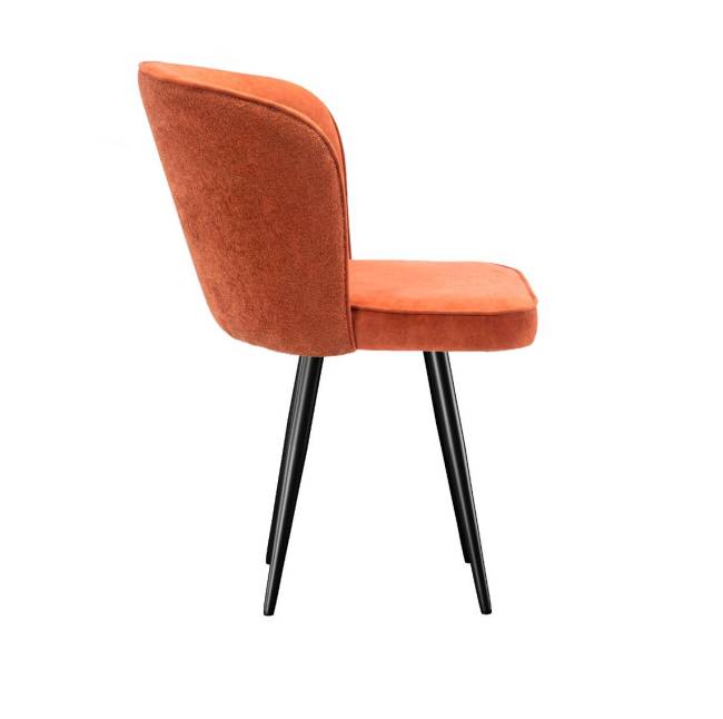 Стул DikLine 348 поворотный P09/L05 терракотовый, ножки черные