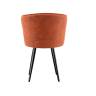 Стул DikLine 348 поворотный P09/L05 терракотовый, ножки черные