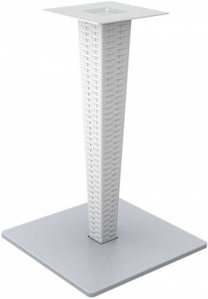 Подстолье с имитацией плетения Riva белый 450х450х710 мм