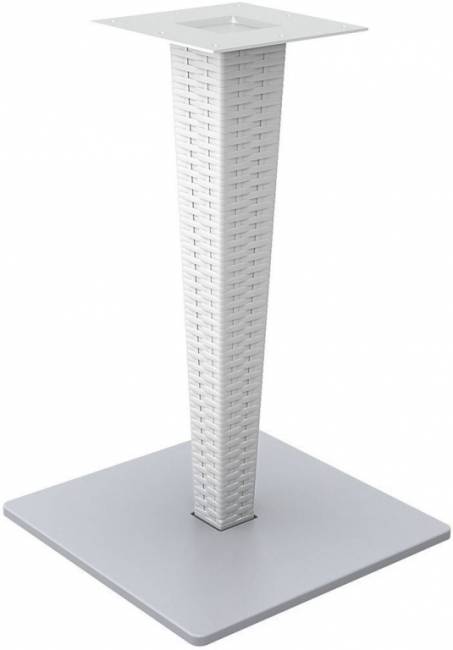 Подстолье с имитацией плетения Riva белый 450х450х710 мм