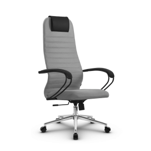 Кресло SU-B-10/подл.130/осн.009, светло-серый/светло-серый