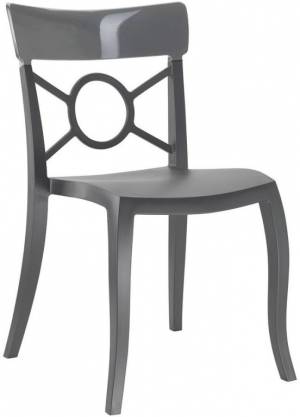 Стул пластиковый Opera-S антрацит, дымчатый 490х550х840 мм