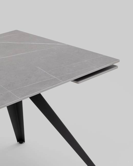 Стол раздвижной Лоуренс 120-180х80х76 см Armani Grey керамика