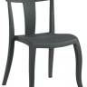 Стул пластиковый Toro-S Rattan антрацит 490х550х840 мм