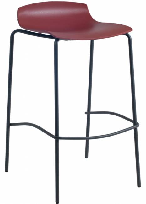 Табурет пластиковый барный X-Treme BSS Pro антрацит, кирпично-красный 520х510х830 мм Табурет пластиковый барный X-Treme BSS Pro антрацит, кирпично-красный 520х510х830 мм