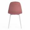 Стул BREEZE (mod. 4724) Велюр/металл , 44 х 53 х 87 см, Coral (коралловый) HLR44 / белый (Комплект из 4 шт.) Coral (коралловый) HLR44 / белый Велюр/металл