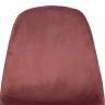 Стул BREEZE (mod. 4724) Велюр/металл , 44 х 53 х 87 см, Coral (коралловый) HLR44 / белый (Комплект из 4 шт.) Coral (коралловый) HLR44 / белый Велюр/металл