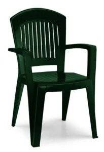 Кресло пластиковое Super Elegant Monobloc, зеленый