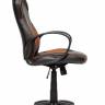 Кресло офисное «Speedy» (brown) (Черная+корич. искусств. кожа)