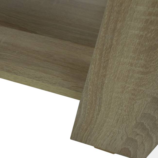 Стол журнальный BeautyStyle 26 сонома/стекло черное