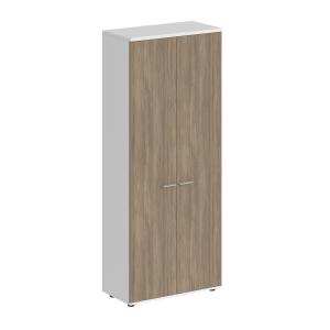 SG.825.WH.OD / Гардероб 800х600х1955, з.ст ЛДСП 16 мм / корпус: белый; фасады: дуб темный