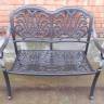 Скамья из литого алюминия Valeria II