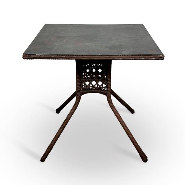 Стол квадратный разборный BROWN, коричневый