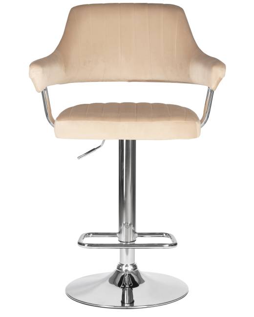 Стул барный DOBRIN CHARLY, бежевый велюр (MJ9-10)