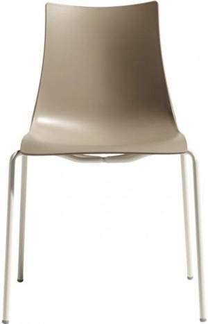 Стул пластиковый Zebra Technopolymer 4 legs лен, тортора 540х520х810 мм
