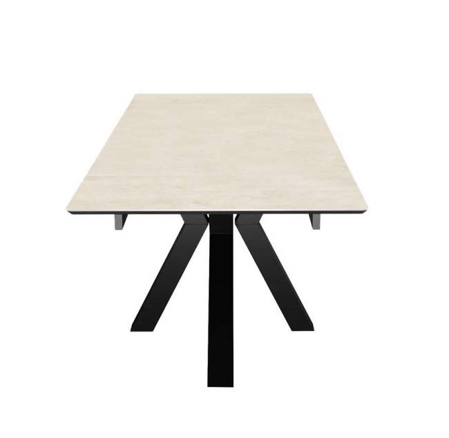 Стол DikLine SFE160 Керамика Krater Perla (бежевый матовый)/подстолье черное/опоры черные (2 уп.) Стол DikLine SFE160 Керамика Krater Perla (бежевый матовый)/подстолье черное/опоры черные (2 уп.)