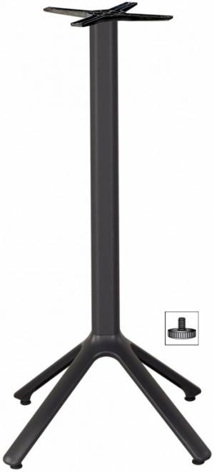 Подстолье барное Nemo антрацит 510х510х1090 мм