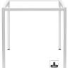 Подстолье металлическое Frame белый 685х685х738 мм