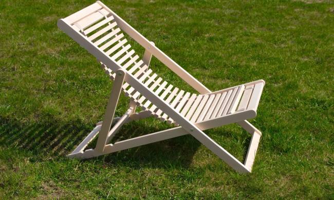 Шезлонг Мартини 22, Натуральное дерево