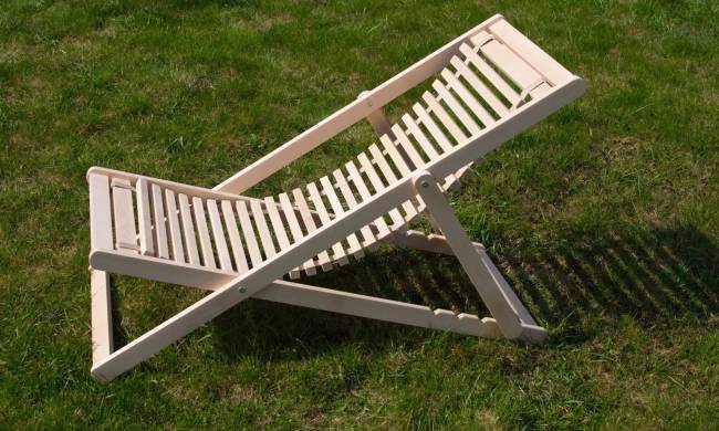 Шезлонг Мартини 22, Натуральное дерево